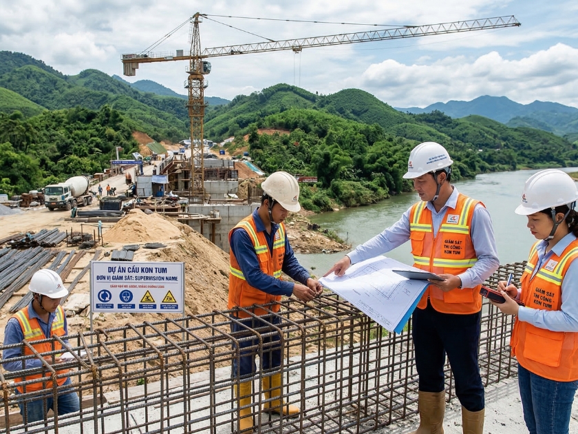 xây dựng cầu đường kon tum