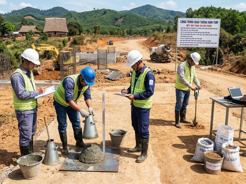 xây dựng cầu đường kon tum